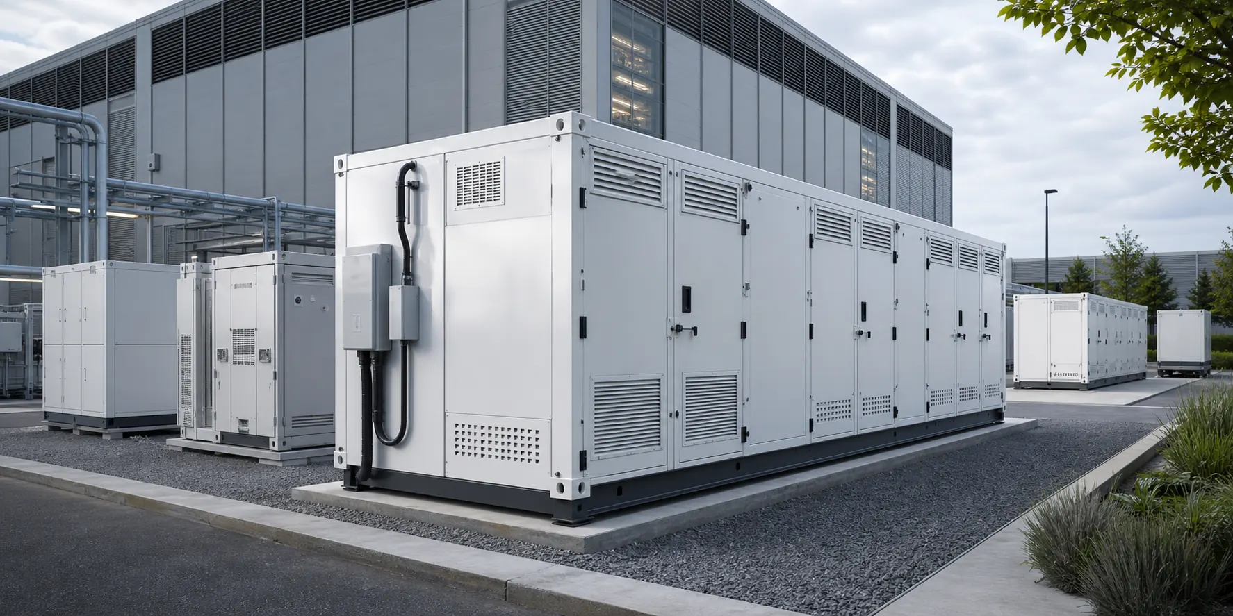 Modular battery energy storage system at a customer site